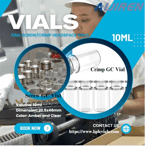 Mm Ml Crimp Headspace Vial For Gc Analysis Aijiren Vials For Hplc Gc