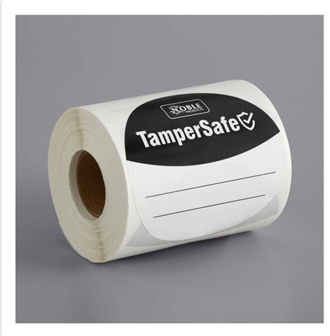 Tampersafe 3 Round Customizable Black Paper Tamper Evident Label 250