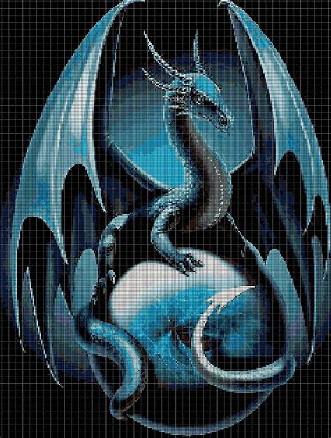 Dragon Fantasy Art Cross Stitch Pattern In Pdf Dmc Punto De Cruz