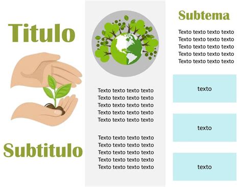 Es mas que orientación Maravilla triptico del medio ambiente para niños