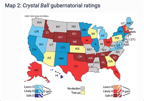 Rating Gubernatorial Races 2021 22 The Ellis Insight