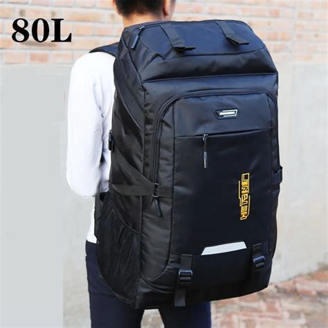 50l 80l Large Capacity Travel Backpack Outdoor Hiking Trekking Camping Waterproof Bag Climbing