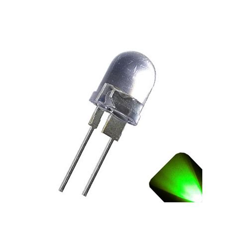 10mm 5W 4 Chip LED GREEN Ultra Bright 120 000 Mcd