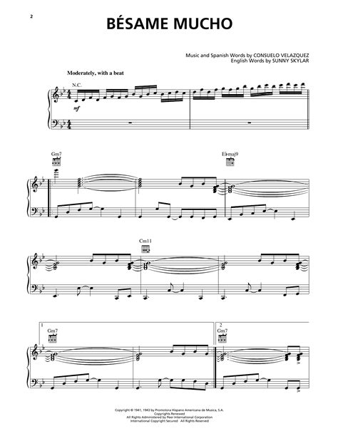 B Same Mucho Kiss Me Much By Luis Miguel Sheet Music For Piano Vocal