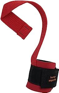 Tala Straps Munhequeira Luva Gancho Musculação Cross Trainer VERMELHO