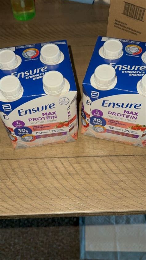 New Ensure Max Protein G Nutrition Shake Creamy Strawberry Fl Oz