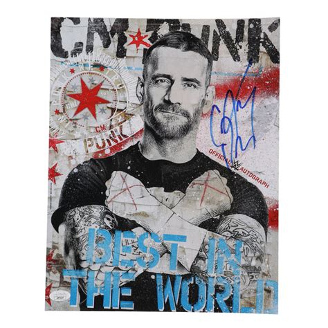 CM Punk Signed WWE 11x14 Photo (JSA) | Pristine Auction