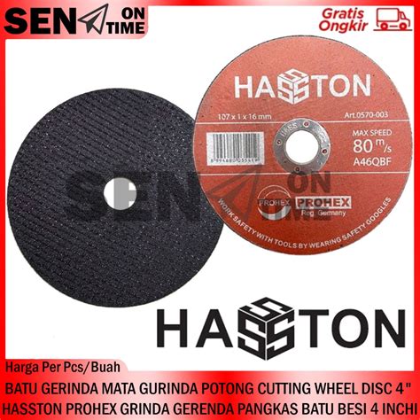 Jual HASSTON CUTTING WHEEL MATA POTONG BATU 4 GERINDA PANGKAS BESI