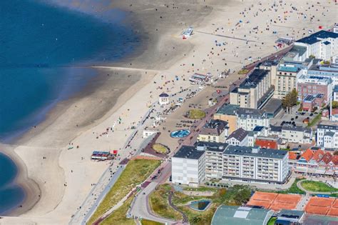 Borkum Aus Der Vogelperspektive K Sten Landschaft Am Sandstrand In