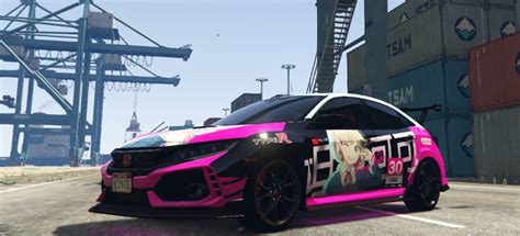 Honda Civic 2018 Type R Fk8 Tang Keke Itasha Gta5