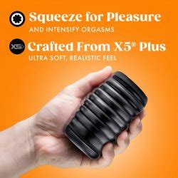 Rize Grasp Self Lubricating Stroker Black Sex Toys Adult