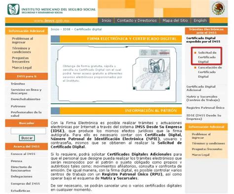 Certificado Digital Imss Renovacion Mide