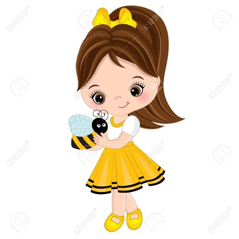 Chat With Ni A Peque A Una Abeja De Ni A Caring Cute