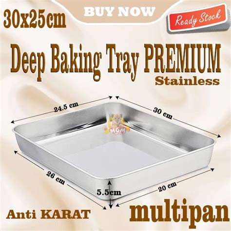 Jual 30x25 DEEP Baking Tray PREMIUM Nampan Tempat Saji Makanan Multipan