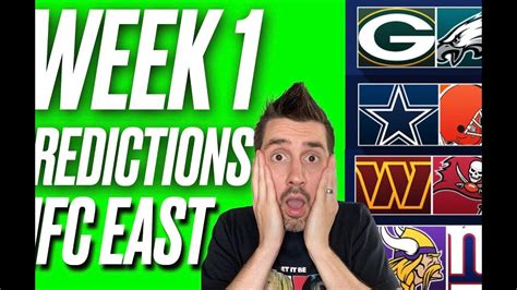 Predictions For Every Nfc East Week 1 Nfl Game 2024 Youtube