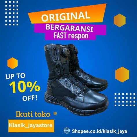 Jual Sepatu Pdl Parabellum Extrax Kulit Asli Polos Tactical Tali Putar