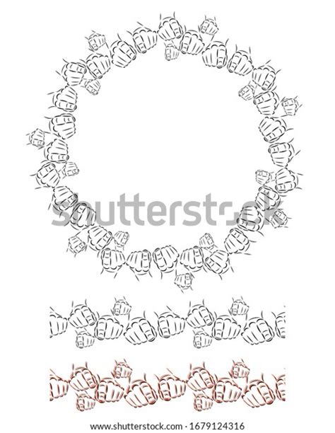 Pattern Brush Line Art Forefinger Stock Vector Royalty Free