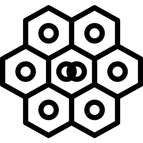 Cells Hexagon Vector Svg Icon Svg Repo