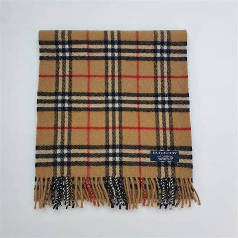 Genuine Burberry Wool Scarf in Excellent Condition Beige Size - Etsy