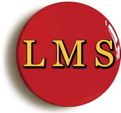 Lms Badge Button Pin London Midland Scottish Railway Logo Inch Mm