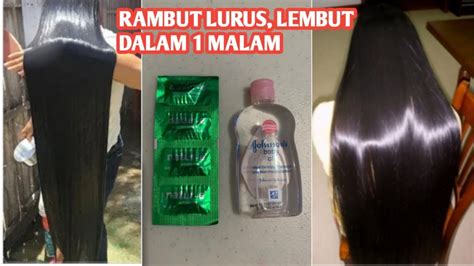 Cara Meluruskan Rambut Tampa Catokan Dan Bikin Rambut Jadi Super Lembut And Sehat Berkilau Youtube