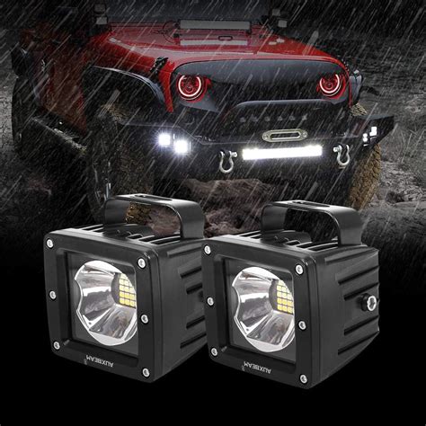 Auxbeam Led Pods W Pulgadas Luces Antiniebla Con Modos