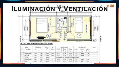 Planilla de Iluminación y Ventilación YouTube