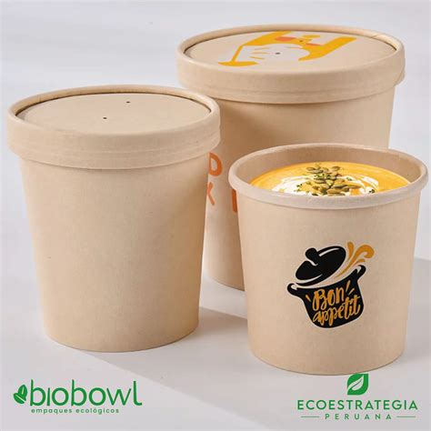 Eco Estrategia Peruana Bowl Bamb Sopero Biodegradable Oz