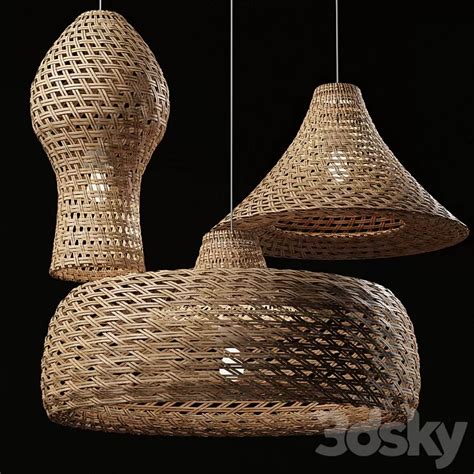 3dsky Rattan Pendant Light 08 3d Model New Update 2024