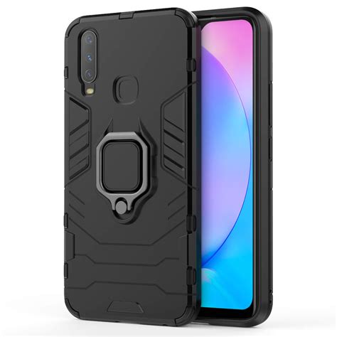 Slim Armour Tough Shockproof Case For Vivo Y17 Y12 Black