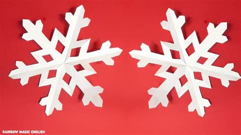 Diy Fiocchi Di Neve Con La Carta Diy Paper Snowflakes Rainbow