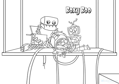 Boxy Boo Coloring Pages Project Playtime