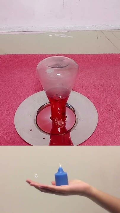 Rising Water Magic Trick 🌊 Rising Water Experiment Experiment Candle Scienceexperiment Youtube