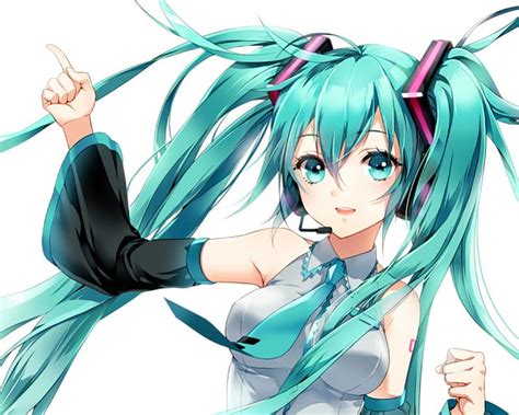 Hatsune Miku Superstar Green Eyes Anime Hot Anime Girl Vocaloids