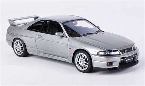 Diecast Model Cars Nissan Skyline R33 143 Hpi Gt R V Spec Grey Rhd