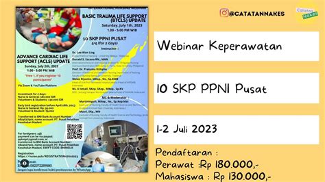 Webinar Keperawatan 10 SKP PPNI Pusat 1 2 Juli 2023 YouTube