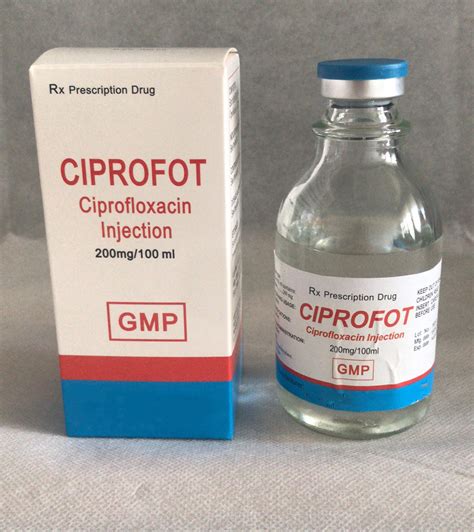 Ciprofloxacin Infusion Injection 100ml For Intravenous Use Only China