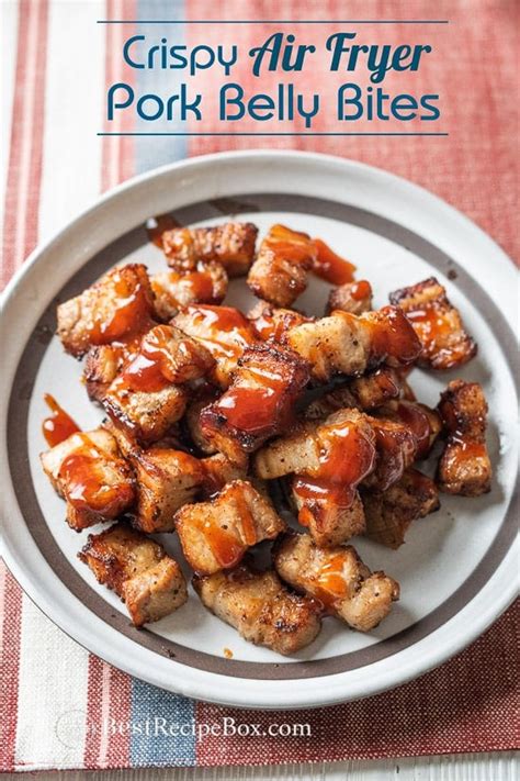 Air Fryer Pork Belly Bites are Crispy! with BBQ Sauce | Best Recipe Box