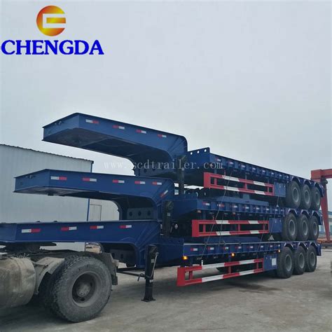 Axles T Lowbed Lowboy Low Loader Drop Deck Truck Trailer Hydraulic