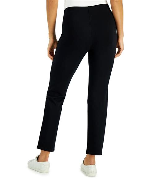 Jm Collection Womens Ponté Knit Pull On Pants Created For Macys