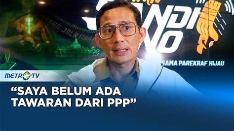 Sandiaga Uno Buka Suara Soal Isu Duet Anies Sandi Pada Pilgub Dki