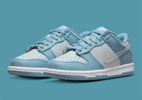 Now Available Nike Dunk Low Gs Worn Blue — Sneaker Shouts