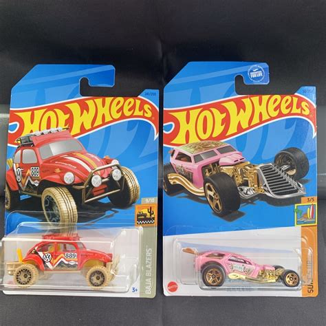 Hot Wheels Volkswagen Baja Bug Red Baja Blazers Treasure Hunt Surf