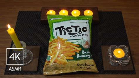 K Asmrunwrapping Eatingtic Tic Crunchy Stick Garlic Flavour Rasa