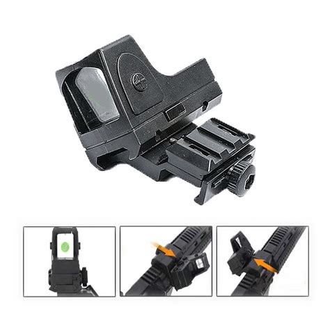 M249m416 Front And Rear Side Sight Flip Holographic Sight Scope Side