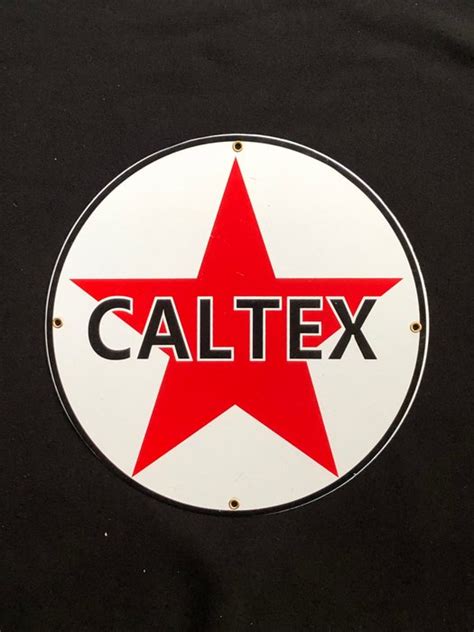 Caltex Reproduction Replica Plaque émaillée Émail Catawiki