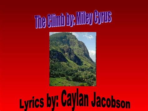 Lyrics Of Climb Every Mountain 5