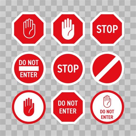 Stop Sign Hand Vector Images Over 30 000