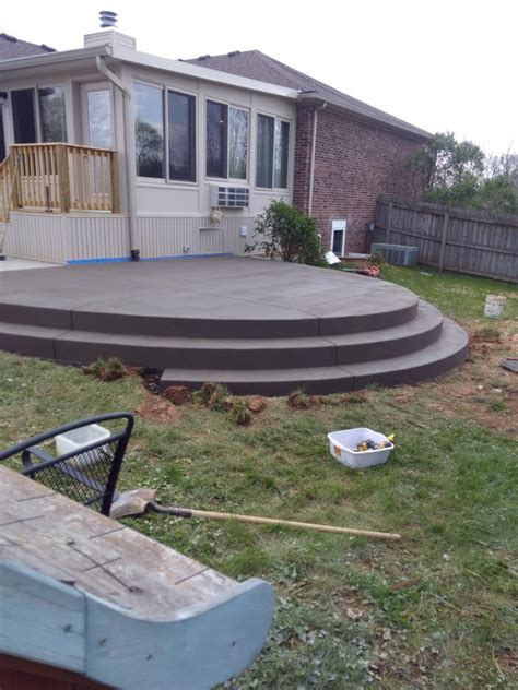 Patio Broom Finish Kenney Concrete