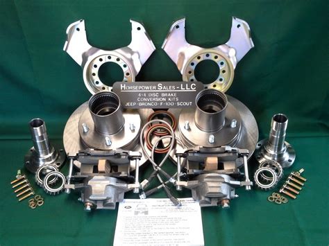 1959 66 Ford F100 4×4 Front Drum To Disc Brake Conversion Kit Dana 44 W Closed Knuckles